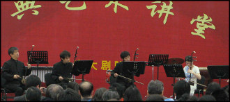 中国留学中の演奏会の写真